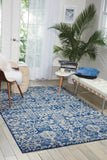 Nourison Somerset Contemporary Navy 2' x 2'9" Area -Rug, Easy -Cleaning, Non Shedding, Bed Room, Living Room, Dining Room, Kitchen (2x3)