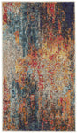 Nourison Celestial Multicolor 2'2" x 3'9" Area Rug, Abstract, Non Shedding, Easy Cleaning Bed Room, Living Room, Dining Room, Kitchen, (2' x 4')