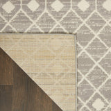 Nourison Grafix Moroccan Grey 5'3" x 7'3" Area Rug, Easy Cleaning, Non Shedding, Bed Room, Living Room, Dining Room, Kitchen (5x7)