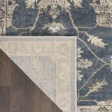 Nourison Concerto Traditional Blue/Beige 2'2" x 7'6" Area -Rug, Easy -Cleaning, Non Shedding, Bed Room, Living Room, Dining Room, Kitchen (2x7)
