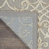 Nourison Aloha Indoor/Outdoor Natural 2' x 6' Area Rug, Transitional, French Country, Easy Cleaning, Non Shedding, Bed Room, Kitchen, Living Room, Deck, Backyard, (6' x Runner)