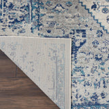 Nourison Home Tranquil TRA06, 2' x 4', Ivory/Light Blue