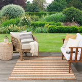 Nourison Positano Indoor/Outdoor Jute Ivory 4' x 6' Area Rug, Easy Clean, Non Shedding, Bedroom, Living Room, Dining Room, Deck, Backyard, Patio