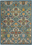Nourison Allur Traditional Turquoise Ivory 5'3" x 7'3" Area -Rug, Easy -Cleaning, Non Shedding, Bed Room, Living Room, Dining Room, Kitchen (5x7)