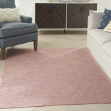 Nourison Positano Indoor/Outdoor Rainbow 6' x Round Area Rug, Easy Cleaning, Non Shedding, Bed Room, Living Room, Dining Room, Backyard, Deck, Patio (6 Round)
