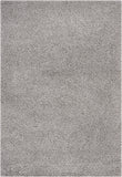 Nourison Malibu Shag Solid Silver Grey 3'11" x 5'11" Area-Rug, Easy-Cleaning, Non Shedding, Bed Room, Living Room, Dining Room, Kitchen (4x6)