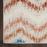 Nourison Elation Abstract Ivory Multicolor 5'3" x 7'3" Area -Rug, Easy -Cleaning, Non Shedding, Bed Room, Living Room, Dining Room, Kitchen (5x7)