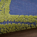 Nourison Aloha Indoor/Outdoor Blue Multicolor 2'8" x 4' Area Rug, Easy Cleaning, Non Shedding, Bed Room, Living Room, Dining Room, Backyard, Deck, Patio (3x4)