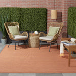 Nourison Positano Indoor/Outdoor Terracotta 2'2" x 10' Area Rug, Easy Cleaning, Non Shedding, Bed Room, Living Room, Dining Room, Backyard, Deck, Patio (2x10)