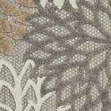 Nourison Aloha Indoor/Outdoor Area Rug 2' 8" x 4', Natural, Rectangular Tropical Botanical Easy-Cleaning Non Shedding Bed Room Living Room Dining Room Deck Backyard Patio