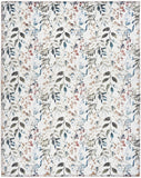 Nourison Nourison Washables Floral Ivory Multicolor 5'2" x 7' Area -Rug, Easy -Cleaning, Non Shedding, Bed Room, Living Room, Dining Room, Kitchen (5x7)