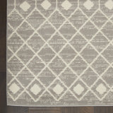 Nourison Grafix Moroccan Grey 5'3" x 7'3" Area Rug, Easy Cleaning, Non Shedding, Bed Room, Living Room, Dining Room, Kitchen (5x7)