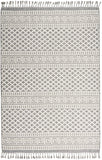 Nourison Elwood Ivory/Slate 4' x 6'2" Area Rug, Modern, Moroccan, Easy Clean, Non Shedding, Bed Room, Living Room, Dining Room, Kitchen, (4' x 6')
