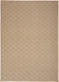 Nourison Washable Jute Geometric Natural 3'11" x 5'11" Area -Rug, Easy -Cleaning, Non Shedding, Bed Room, Living Room, Dining Room, Kitchen (4x6)