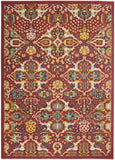 Nourison Allur Traditional Red Multicolor 5'3" x 7'3" Area -Rug, Easy -Cleaning, Non Shedding, Bed Room, Living Room, Dining Room, Kitchen (5x7)