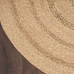 Nourison Natural Seagrass Indoor/Outdoor Natural 3' x Round Area Rug, Easy Cleaning, Non Shedding, Bed Room, Living Room, Dining Room, Backyard, Deck, Patio (3 Round)