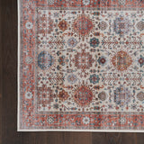 Nourison Fulton Vintage Beige/Multi 1'10" x 5' Area -Rug, Easy -Cleaning, Non Shedding, Bed Room, Living Room, Dining Room, Kitchen (2x5)