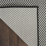 Nourison Courtyard Black White 2'2" x 8' Area Rug - Easy Clean, Non Shedding, Bed Room, Living Room, Dining Room, Kitchen (8' Runner)