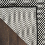 Nourison Courtyard Black White 2'2" x 8' Area Rug - Easy Clean, Non Shedding, Bed Room, Living Room, Dining Room, Kitchen (8' Runner)