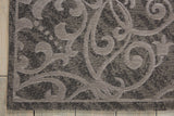Nourison Damask Vintage Grey 5' x 7' Area -Rug, Easy -Cleaning, Non Shedding, Bed Room, Living Room, Dining Room, Kitchen (5x7)" }