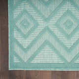Nourison Versatile 4' x 6' Area Rug with Aqua and Teal Finish 099446043504