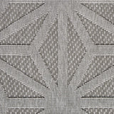Nourison Palamos Indoor/Outdoor Light Grey 2'2" x 7'6" Area Rug, Easy Cleaning, Non Shedding, Bed Room, Living Room, Dining Room, Backyard, Deck, Patio (2x8)
