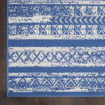 Nourison Whimsicle Tribal Light Blue Ivory 3' x 5' Area Rug, Easy Cleaning, Non Shedding, Bed Room, Living Room, Dining Room, Kitchen (3x5)
