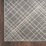 Nourison Jubilant Farmhouse Grey 2' x 4' Area -Rug, Easy -Cleaning, Non Shedding, Bed Room, Living Room, Dining Room, Kitchen (2x4)