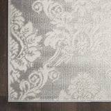 Nourison Elation Modern Ivory Grey 4' x 6' Area -Rug, Easy -Cleaning, Non Shedding, Bed Room, Living Room, Dining Room, Kitchen (4x6)