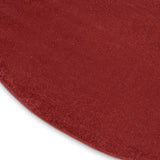 Nourison Essentials Solid Contemporary Brick Red 6' Round Area Rug , 6' X 6'Round