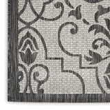 Nourison Garden Party Ivory/Charcoal 2' x 4' Area Rug, 2'2" x 3'9"