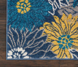 Nourison Passion 2' x 3' Blue Fabric Contemporary Area Rug (2' x 3')