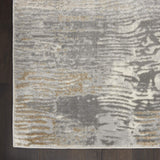 Nourison Solace Modern Abstract Grey/Beige 5'3" x 7'3" Area Rug, Easy Cleaning, Non Shedding, Bed Room, Living Room, Dining Room, Kitchen, (5' x 7')