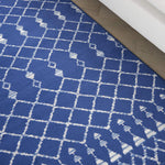 Nourison Whimsicle Moroccan Navy 4' x 6' Area Rug, Easy Cleaning, Non Shedding, Bed Room, Living Room, Dining Room, Kitchen (4x6)