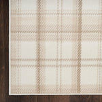 Nourison Grafix Rustic Ivory Beige 2' x 4' Area Rug, Easy Clean, Non Shedding, Bed Room, Living Room, Dining Room, Kitchen (2x4)