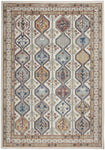 Nourison Concerto Bohemian Ivory/Multi 3'9" x 5'9" Area -Rug, Easy -Cleaning, Non Shedding, Bed Room, Living Room, Dining Room, Kitchen (4x6)