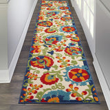 Nourison Aloha 2'3" x 10' Multicolor Outdoor Indoor/Outdoor Rug