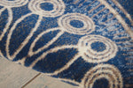 Nourison Somerset Geometric Denim 2' x 5'9" Area Rug, Easy Clean, Non Shedding, Bed Room, Living Room, Dining Room, Kitchen (2x6)
