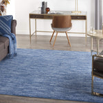 Nourison Essentials 5' x Square Navy Blue Outdoor Indoor/Outdoor Rug
