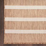 Nourison Positano Indoor/Outdoor Jute Ivory 4' x 6' Area Rug, Easy Clean, Non Shedding, Bedroom, Living Room, Dining Room, Deck, Backyard, Patio
