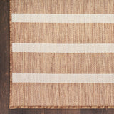 Nourison Positano Indoor/Outdoor Jute Ivory 4' x 6' Area Rug, Easy Clean, Non Shedding, Bedroom, Living Room, Dining Room, Deck, Backyard, Patio