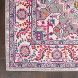 Nourison PSN20 Passion Colorful Light Grey/Pink Area Rug 3'9" X 5'9", 4' x 6'