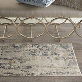Nourison Concerto Beige/Grey 2'2" x 3'9"Area -Rug, Abstract, Distressed, Easy -Cleaning, Non Shedding, Bed Room, Living Room, Dining Room, Kitchen (2x4)