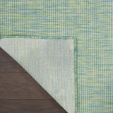 Nourison Positano Indoor/Outdoor Blue/Green 5' x 7' Area Rug, Easy Cleaning, Non Shedding, Bed Room, Living Room, Dining Room, Backyard, Deck, Patio (5x7)