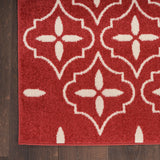 Nourison Essentials Outdoor Brick Ivory 5' x 7' Area Rug, Easy Cleaning, Non Shedding, Bed Room, Living Room, Dining Room, Deck, Backyard, Patio (5x7)