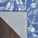 Nourison Whimsicle Floral Blue 6' x 9' Area Rug, Easy Cleaning, Non Shedding, Bed Room, Living Room, Dining Room, Kitchen (6x9)