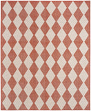 Nourison Positano Indoor/Outdoor Terracotta 5' x 7' Area Rug, Easy Cleaning, Non Shedding, Bed Room, Living Room, Dining Room, Backyard, Deck, Patio (5x7)