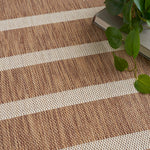 Nourison Positano Indoor/Outdoor Jute Ivory 4' x 6' Area Rug, Easy Clean, Non Shedding, Bedroom, Living Room, Dining Room, Deck, Backyard, Patio