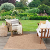 Nourison Positano Indoor/Outdoor Jute 4' x 6' Area Rug, Easy Clean, Non Shedding, Bed Room, Living Room, Dining Room, Deck, Backyard, Patio (4x6)