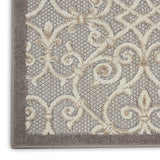Nourison Aloha Indoor/Outdoor Natural 2'3" x 8' Area Rug, Transitional, French Country, Easy Cleaning, Non Shedding, Bed Room, Kitchen, Living Room, Deck, Backyard, (8' x Runner)